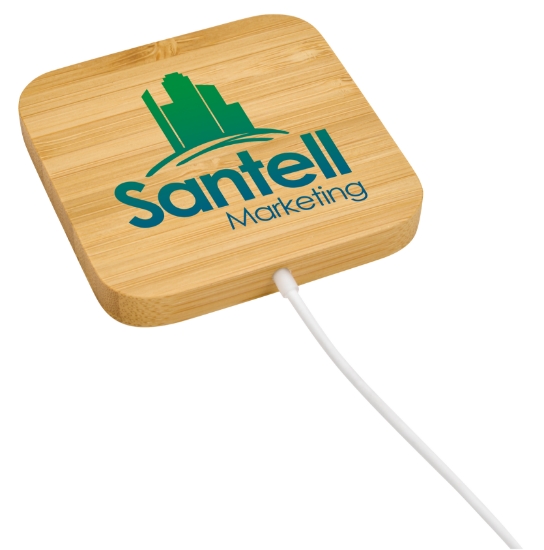 Good Value™ Bamboo Magnet-Hold 15W Wireless Charger - Fc