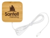 Good Value™ Bamboo Magnet-Hold 15W Wireless Charger - Eng
