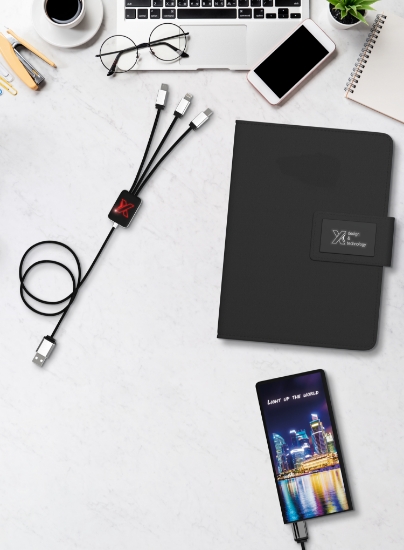 SCX Innovative Design™ Notebook A5 with Power Bank 4000 mAh - 32463