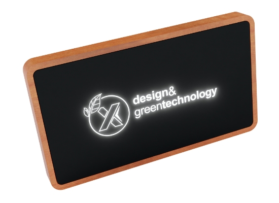 SCX Innovative Design™ Maple Wood Wireless Power Bank 5000 mAh - Eng