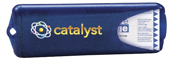 Good Value™ Nuvo Bandage Dispenser with Standard Bandages - Metallic Blue