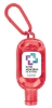 1 oz. Hand Sanitizer with Colorful Case and Carabiner - Red