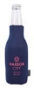 Koozie® Zip-Up Bottle Cooler with Opener - Navy