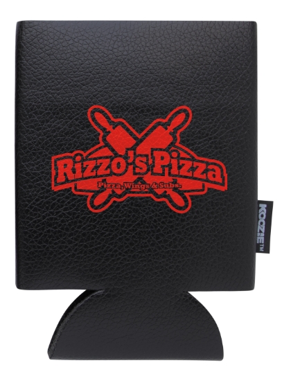 Koozie® Leather-Like Can Cooler - Black
