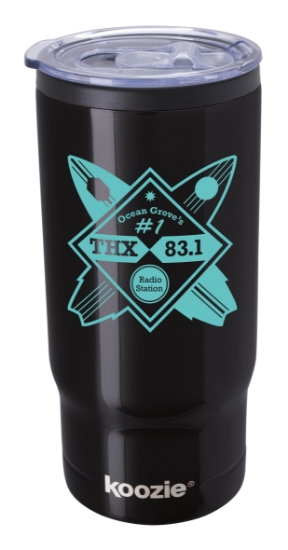 Koozie® Slim Triple Vacuum Tumbler - 15 oz. - Black