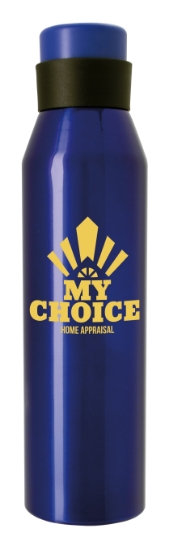 Good Value™ Nick Aluminum Bottle - 24 oz - Blue