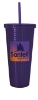 Good Value™ Square-Pattern Double-Wall Tumbler - 23 oz. - Purple