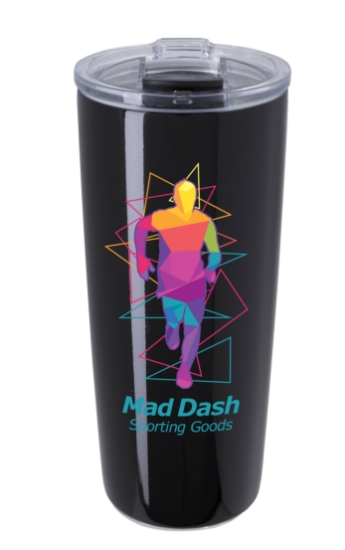 Koozie® Flip Lid Tumbler - 20 oz. - Black