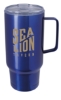 Koozie® Handle Tumbler - 30 oz - Royal