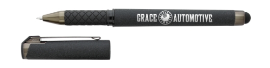 Good Value™ Cali Stylus Gunmetal Suede RABS Pen - Black