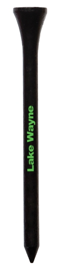 6-2 Golf Tee Packet - 3-1/4" Tee - Black