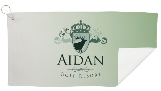 Universal Source® Full-Color Golf Towel - Large - White