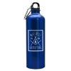 Garyline® Excursion Aluminum Bottle with Carabiner - 25 oz. - Metallic Blue