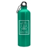 Garyline® Excursion Aluminum Bottle with Carabiner - 25 oz. - Metallicgreen