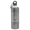 Garyline® Excursion Aluminum Bottle with Carabiner - 25 oz. - Silver