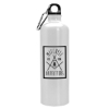 Garyline® Excursion Aluminum Bottle with Carabiner - 25 oz. - White