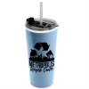 Garyline® Roadmaster Travel Tumbler with 2-in-1 Lid with Straw - 18 oz. - Slate Blue