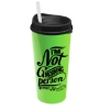 Garyline® Roadmaster Travel Tumbler with Sip Lid and Straw - 20 oz. - Lime Green