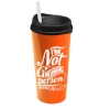 Garyline® Roadmaster Travel Tumbler with Sip Lid and Straw - 20 oz. - Orange
