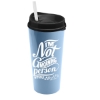 Garyline® Roadmaster Travel Tumbler with Sip Lid and Straw - 20 oz. - Slate Blue
