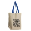 Garyline® Brunch Cotton Grocery Tote - Natural with Blue