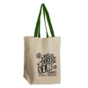 Garyline® Brunch Cotton Grocery Tote - Natural with Green