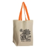 Garyline® Brunch Cotton Grocery Tote - Natural with Orange