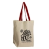 Garyline® Brunch Cotton Grocery Tote - Natural with Red