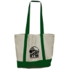 Garyline® Mega Cotton Tote - Natural with Green