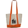 Garyline® Mega Cotton Tote - Natural with Orange
