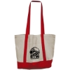 Garyline® Mega Cotton Tote - Natural with Red