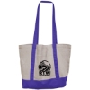 Garyline® Mega Cotton Tote - Natural with Violet