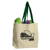Garyline® Natural Cotton Canvas Tote - Natural with Green
