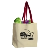 Garyline® Natural Cotton Canvas Tote - Natural with Red