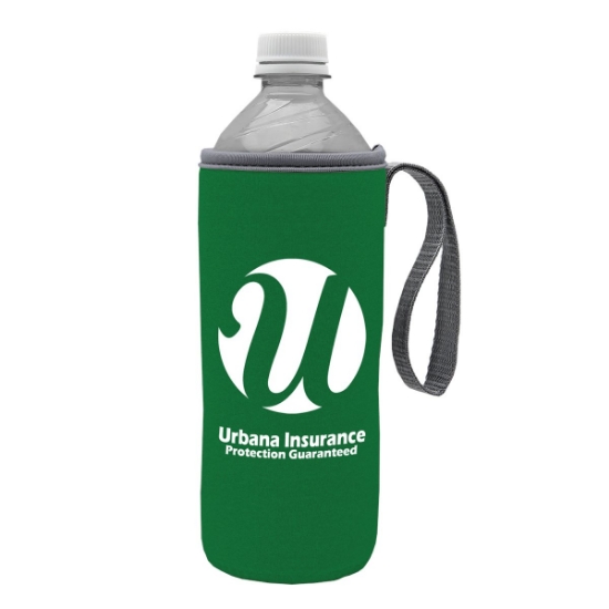Garyline® Insulated Water Bottle Caddy with Carry Strap - Green