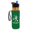The Lifeguard - 24 Oz. Pete Bottle With Flip Straw Lid - Translucent Orange