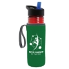 The Lifeguard - 24 Oz. Pete Bottle With Flip Straw Lid - Translucent Red