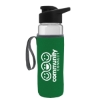 Garyline® Wave Tritan® Bottle with Drink-Thru Lid and Insulated Caddy - 24 oz. - Clear