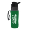 Garyline® Wave Tritan® Bottle with Drink-Thru Lid and Insulated Caddy - 24 oz. - Smoke
