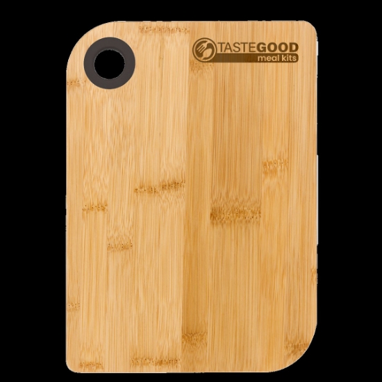 Garyline® Bamboo Cutting Board with Silicone Ring - Bamboo with Black