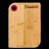 Garyline® Bamboo Cutting Board with Silicone Ring - Bamboo with Red