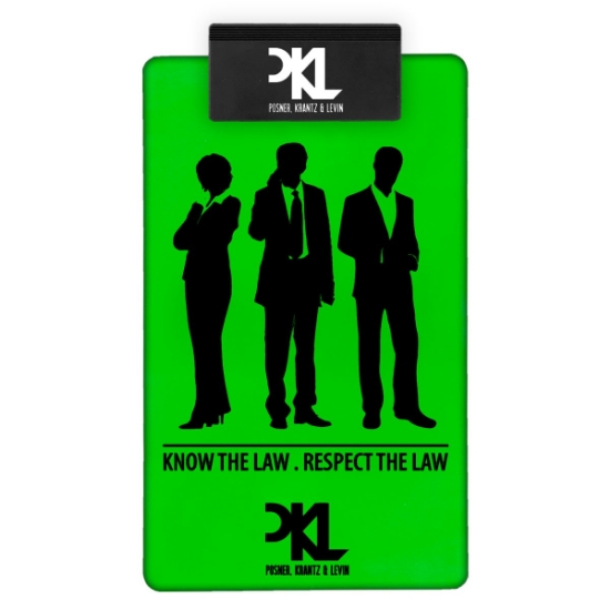 Garyline® Legal Clipboard with Jumbo Clip - Black