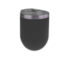 Sipper Wine Tumbler - 12 oz. - Black