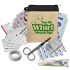 Garyline® Canvas Zipper Pouch First Aid Kit ? 44 Piece - Natural with Black