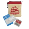 Garyline® New Recovery Zipper Pouch First Aid Kit ? 12 Piece - Natural with Red