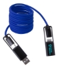 All-Over Braided Long Cable Extender - Blue