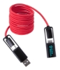 All-Over Braided Long Cable Extender - Red