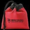 Cinch Tote 5" X 5" Drawstring Bags - Red with Black Trim