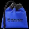 Cinch Tote 5" X 5" Drawstring Bags - Royal Blue with Black Trim