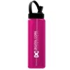 Garyline® Boss Embossed RPET Bottle with Flip-Straw, Swivel Handle Lid - 26 oz. - Translucent Hot Pink